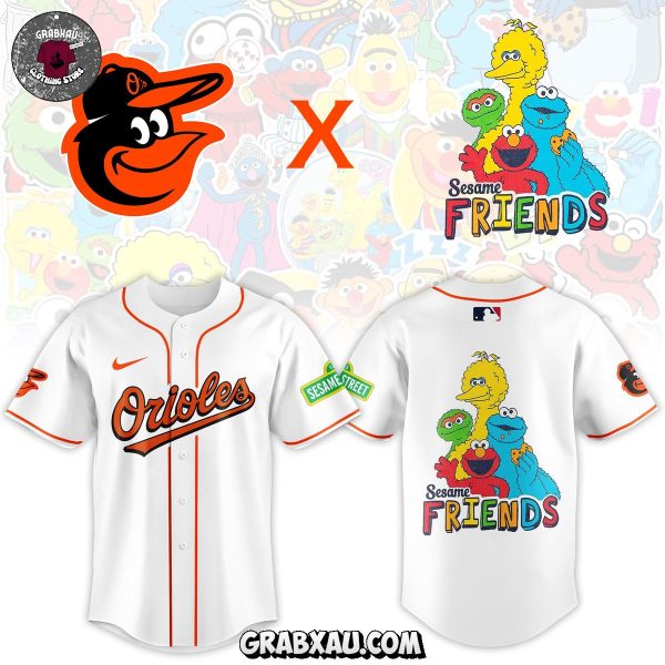 Baltimore Orioles x Seasame Street Friends 2025 Jersey
