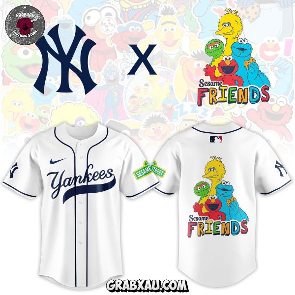 New York Yankees x Seasame Street Friends 2025 Jersey