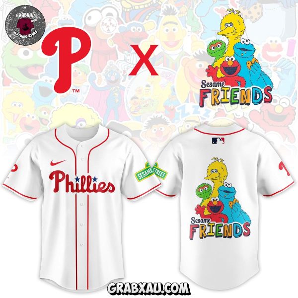 Philadelphia Phillies x Seasame Street Friends 2025 Jersey