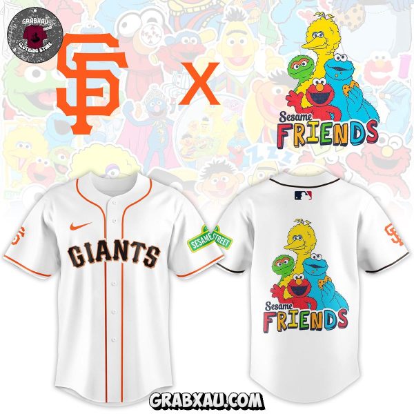 San Francisco Giants x Seasame Street Friends 2025 Jersey