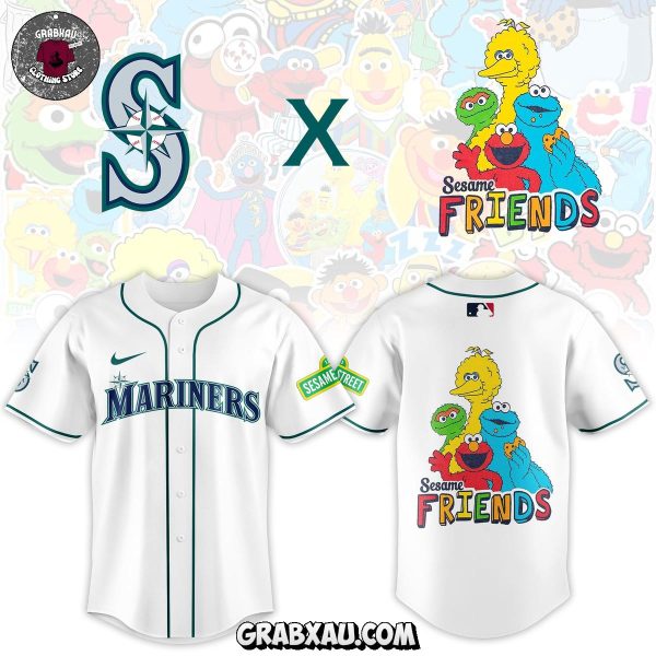 Seattle Mariners x Seasame Street Friends 2025 Jersey